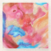 石のように柔らかい ガラスコースター (正面)