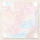 石のように柔らかい ガラスコースター (裏面)