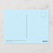 石のアーチ橋の水反射ブルーハウス ポストカード (裏面)