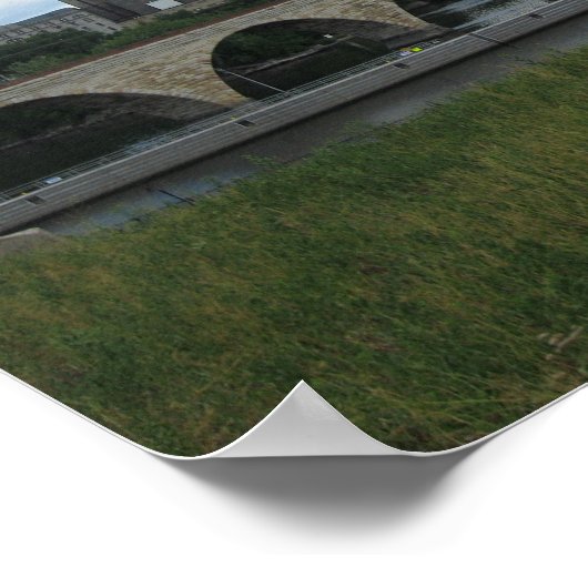 石のアーチ橋 ポスター (角)