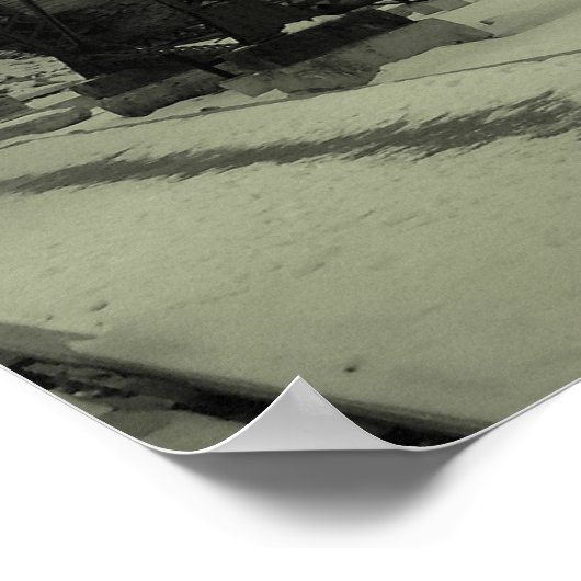 石のアーチ橋 ポスター (角)