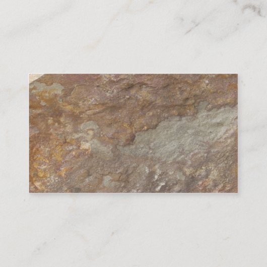 石のエンボスのマヤのワシ 名刺 (裏面)