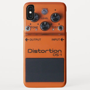 石のオレンジゆがみのペダル iPhone XS MAXケース