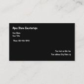 石のカウンタートップ名刺 名刺 (裏面)