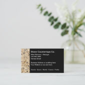 石のカウンタートップ名刺 名刺 (スタンド正面)