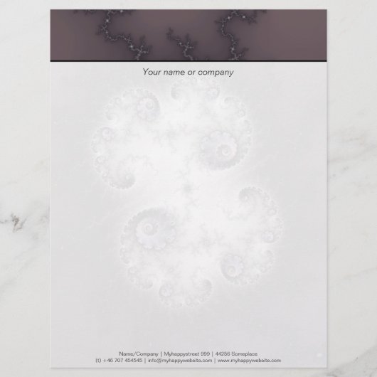 石のガーディアン – フラクタルアート レターヘッド (正面)