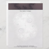 石のガーディアン – フラクタルアート レターヘッド (正面/裏面)