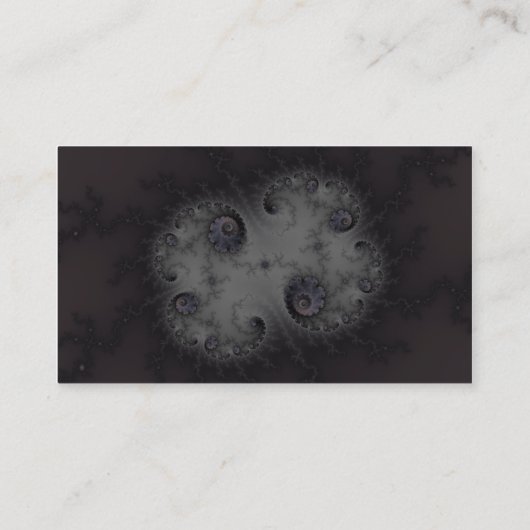 石のガーディアン – フラクタルアート 名刺 (裏面)