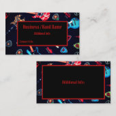 石のギターのミュージシャンの名刺 名刺 (正面/裏面)