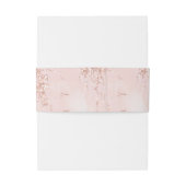 石のグリッター結婚のバラ金ゴールドID647 招待状ベリーバンド (裏面例)