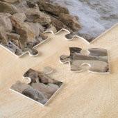 石のケルン(柱)のMackinacの島、ミシガン州 ジグソーパズル (側面)