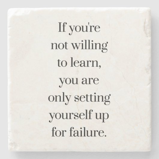 石のコースター学に喜んで ストーンコースター (正面)