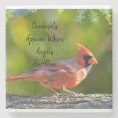 石のコースター深紅色が天使が近いようだ ストーンコースター (正面)