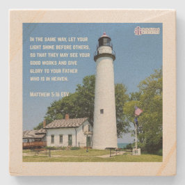 石のコースター「光を照らし感動的なさい」 ストーンコースター