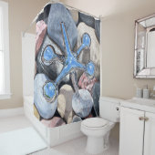 石のジャック-ファインアートのシャワー・カーテン シャワーカーテン (インサイチュ)