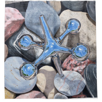 石のジャック-ファインアートのシャワー・カーテン シャワーカーテン