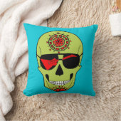 石のスカル クッション (ブランケット)