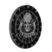 石のスカル ダーツボード (正面左)