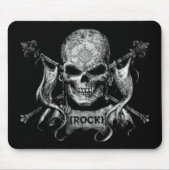 石のスカル マウスパッド (正面)