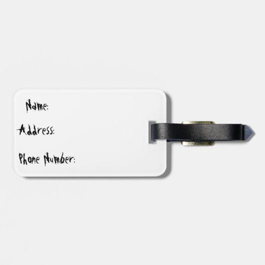 石のスカル ラゲッジタグ (裏面横)