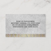 石のテクスチャ |ラックスパターントリム 名刺 (裏面)