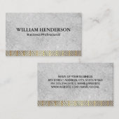 石のテクスチャ |ラックスパターントリム 名刺 (正面/裏面)