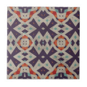 石のテクスチ動揺してャ民族モザイク幾何学的 タイル (正面)