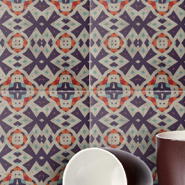 石のテクスチ動揺してャ民族モザイク幾何学的 タイル