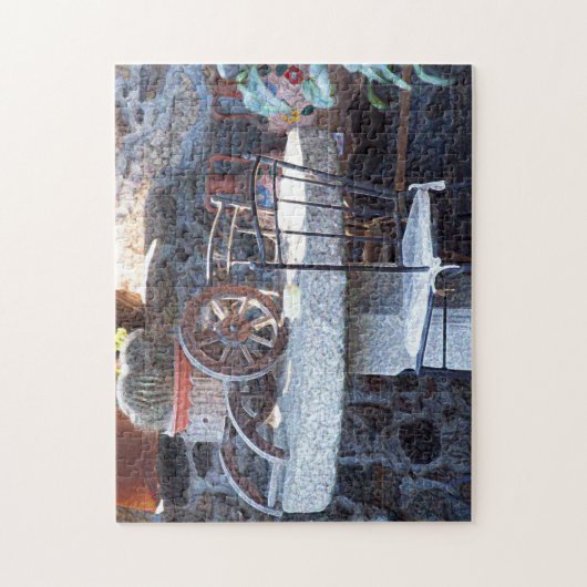 石のテーブルのサボテン ジグソーパズル (縦)