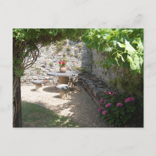 石のテーブル シーズンポストカード (正面)