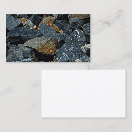 石のデザインの名刺 名刺 (正面/裏面)