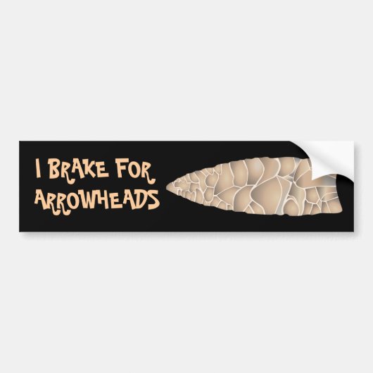 石のハンターのバンパーステッカー バンパーステッカー (正面)