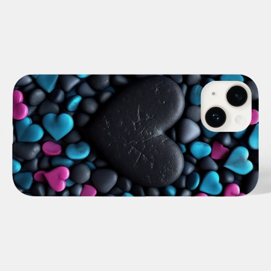 石のハート Case-Mate iPhoneケース (裏面 (横))