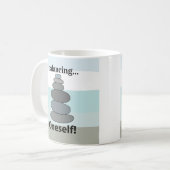 石のバランス調整 コーヒーマグカップ (正面左)