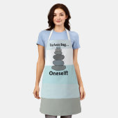 石のバランス エプロン (着用した状態)