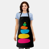 石のバランス エプロン (着用した状態)