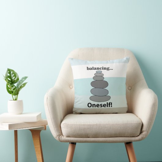 石のバランス クッション (椅子)