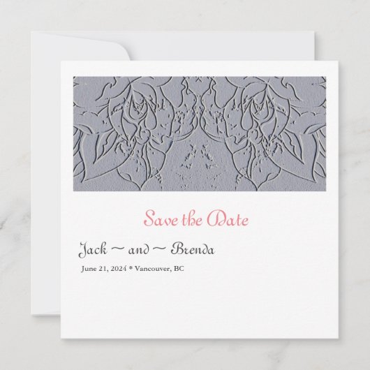 石のバラ日付の保存 セーブザデート (正面)