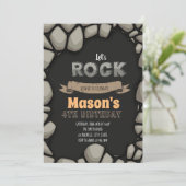 石のパーティの招待状を許可します 招待状 (スタンド正面)