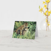 "石のヒョウ" カード (黄色い花)