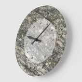 石のフェイク台所壁掛け時計 ラージ壁時計 (傾斜)