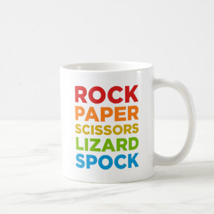 石のペーパーはさみのトカゲのSpockのマグ コーヒーマグカップ