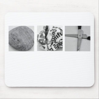 石のペーパーはさみのマウスパッド マウスパッド
