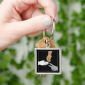 石のペーパーはさみ手 キーホルダー (手)