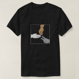石のペーパーはさみ手 Tシャツ