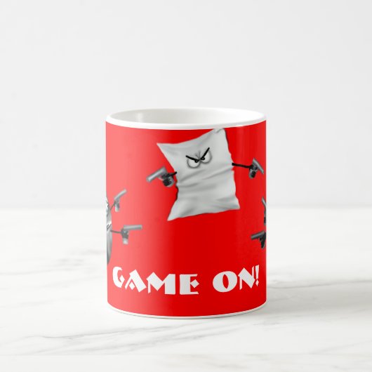 石のペーパーはさみ、ゲーム! コーヒーマグカップ (中央)