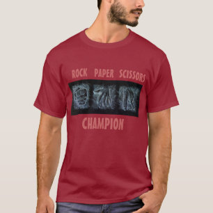 石のペーパーはさみ Tシャツ