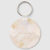 石のマーブルイニシャル キーホルダー (裏面)