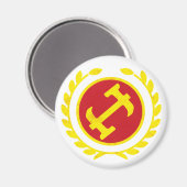 石のメイスンロゴ マグネット (正面/裏面)