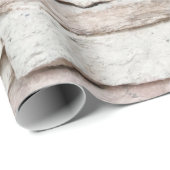 石のモダンレンガ壁のパターン背面 ラッピングペーパー (ロールコーナー)